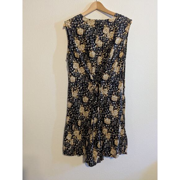 Betsey Lauren Vintage black and gold buttoned floral romper size 1X‎ - Picture 5 of 9